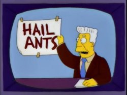 Simpsons Hail Ants Meme Template