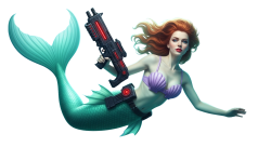 mermaid widow Meme Template