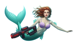 black mermaid Meme Template