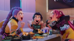 Huntrix Eating Meme Template