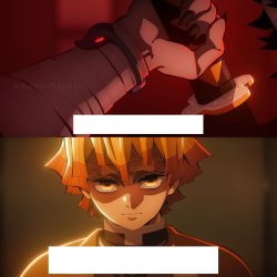 Zenitzu VS Keigaku Meme Template