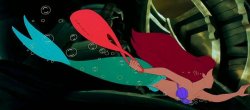 ariel swimming in the shipwreak Meme Template