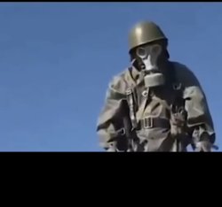 Guy in hazmat suiz Meme Template