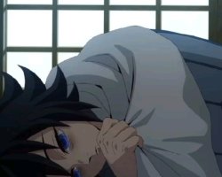 Giyu tryibg to sleep Meme Template