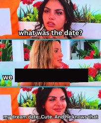 My dream date. Cute. And he knows that Meme Template