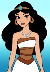 Jasmine and Moana Meme Template