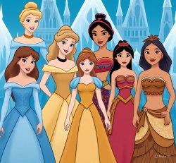 Seven Different Princesses Meme Template