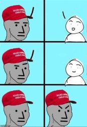 maga npc inconvenient realization Meme Template