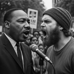 Isaac Stone and Martin Luther King Meme Template