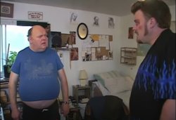 Staring at the gut - Trailer Park Boys Meme Template