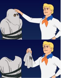 Scooby doo reveal faceless Meme Template