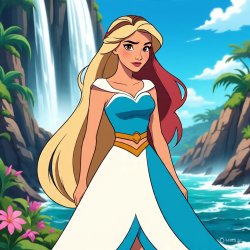 The Long Hair Island Princess Meme Template