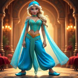 Queen Elsa in Agrabah Meme Template