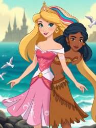 Two Super Hot Princesses Meme Template