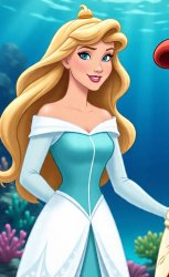 Snow Queen Elsa and Princess Aurora Briar Rose Fusion Meme Template