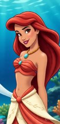 Princess Ariel Jasmine and Moana Fusion Meme Template