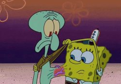 Spongebob Squidward connected Meme Template