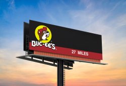 Bucee's billboard Meme Template