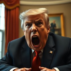 Trump goes hysterical when his lies fall apart Meme Template