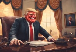 Trump promised the moon and stayed out of jail. Meme Template