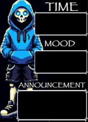 Sans Announcement Meme Template