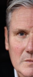 Half face Starmer Meme Template