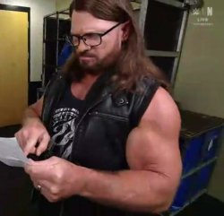 AJ Styles with glasses Meme Template