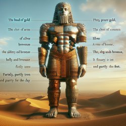 In Daniel 2, the dream depicts a colossal statue composed of suc Meme Template