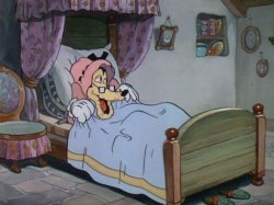 Big Bad Bill Granny Wolf in Bed Meme Template