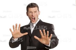 screaming business man Meme Template