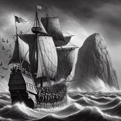 A storm blew the Pilgrim Ship off course, forced to land at Plym Meme Template