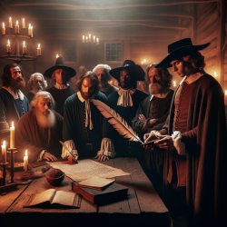 Signing of the Mayflower Compact Meme Template