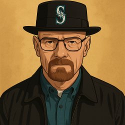 Walter White Mariners Meme Template