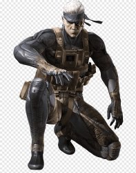 solid snake squatting Meme Template