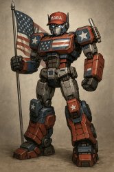 Maga Transformer robot Meme Template