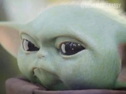 Disgusted Baby Yoda Meme Template