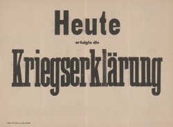 Heute erfolgte die Kriegserklärung Meme Template