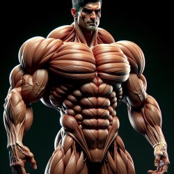 Giga ultra chad with multiple 6 pack Meme Template
