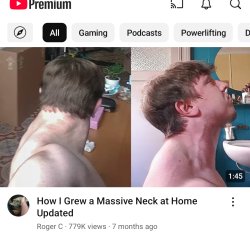 massive neck at home Meme Template