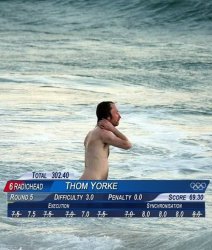 thom yorke beach Meme Template