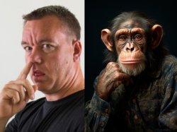 Smartest man vs dumbest primate Meme Template