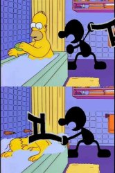 Homer watch and game chair Meme Template