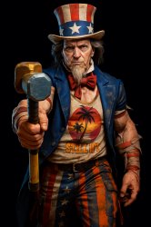 Uncle Sam hammer Meme Template