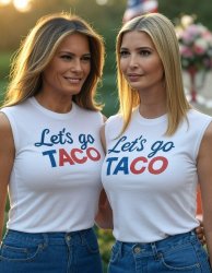 Melania and Ivanka Trump Let's go Taco! Meme Template