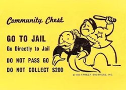 Community Chest Go To Jail Monopoly Meme Template