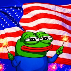Pepe the Frog - July 4th Meme Template