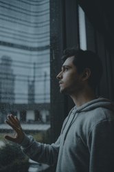Guy looking at window Meme Template