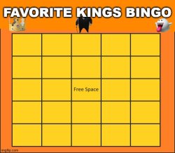 favorite kings bingo Meme Template