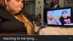 reacting to me lying Meme Template