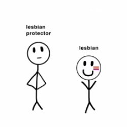 Lesbian Protector Meme Template